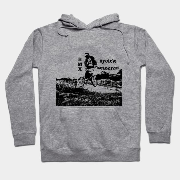 bmx bicycle motocross Hoodie by rickylabellevie